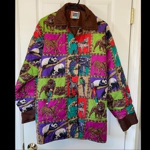 EVR Jacket Medium Zoo Safari Wild Animals